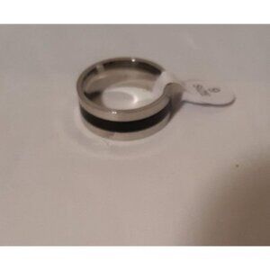 Stainless Steel Men's‎ 9mm Titanium Wedding Ring Si